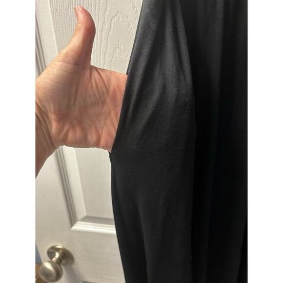 Black Casual Flowy Skirt With Pockets Size L - Picture 3 of 6